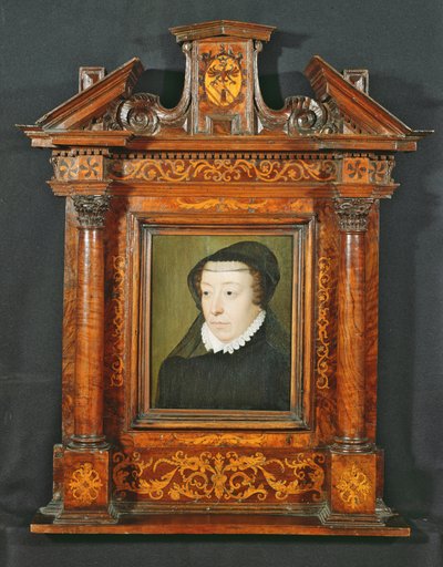Portret van Catherine de Medici (1519-89) door François Clouet